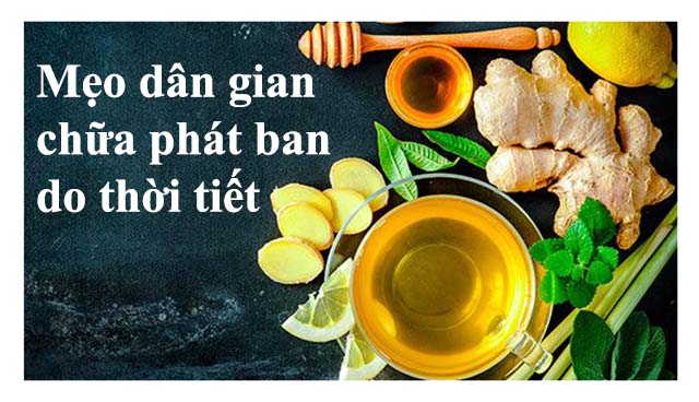 Chữa bệnh phát ban do thời tiết